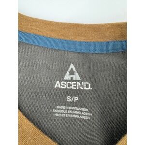 Ascend Women's Long Sleeve Shirt‎ Size S/P Colorblock Pocket Elbow Patch